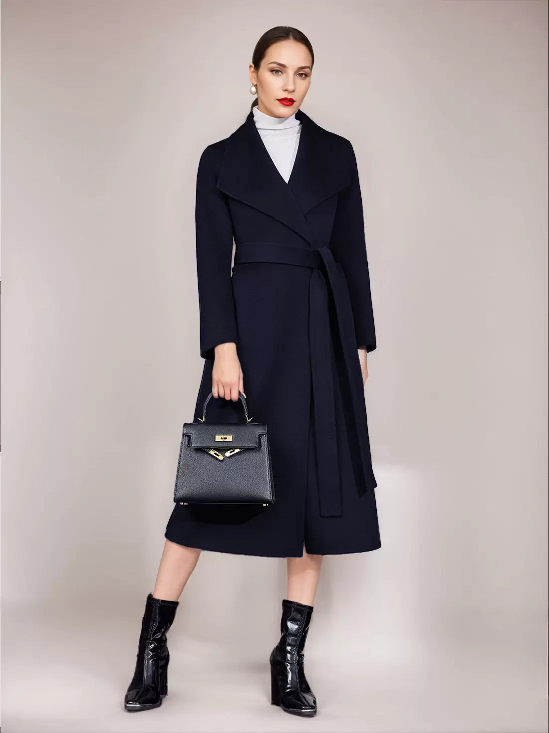 Brenda Wide Lapel Coat