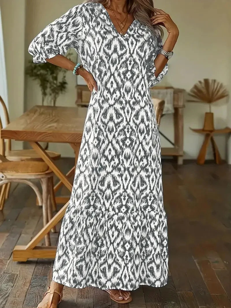 Lila Casual Maxi Dress